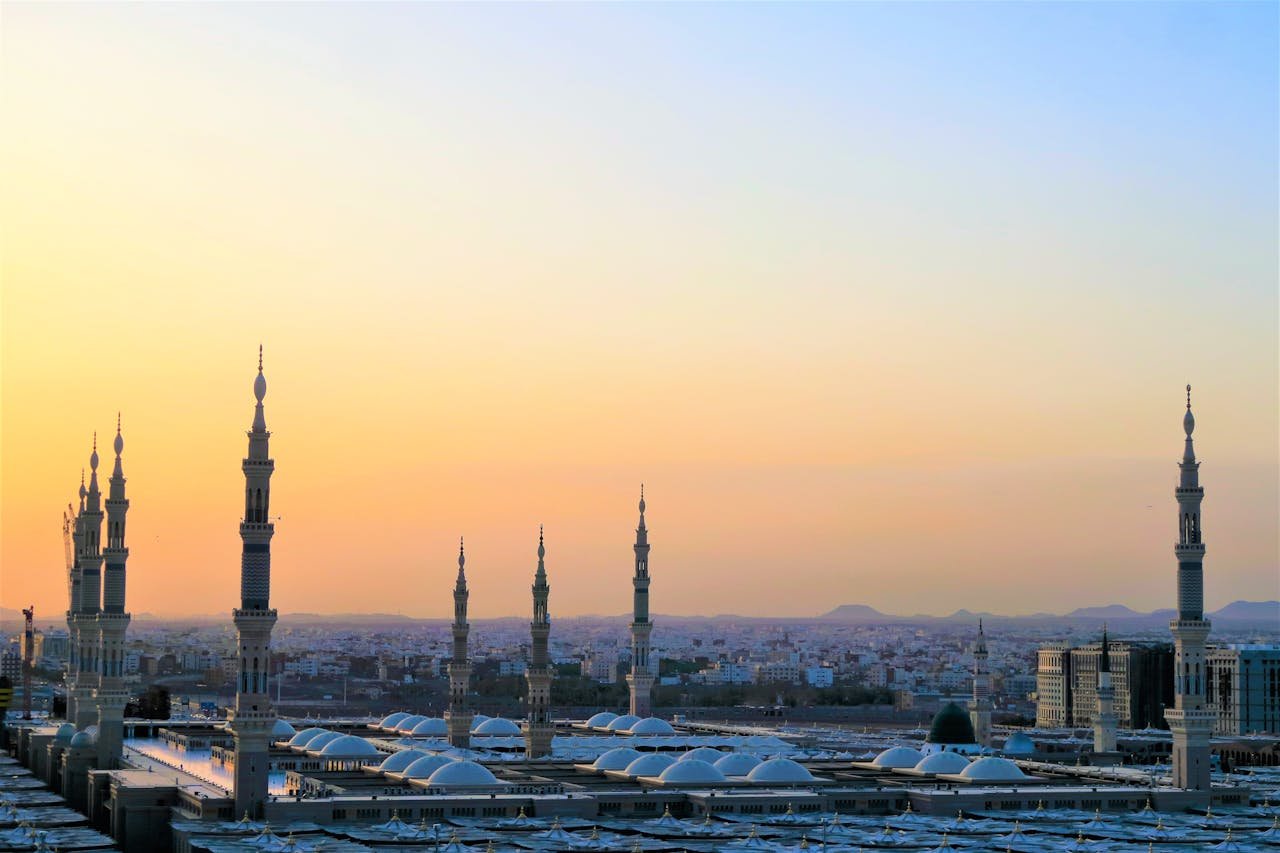 Dome Buildings during Golden Hour